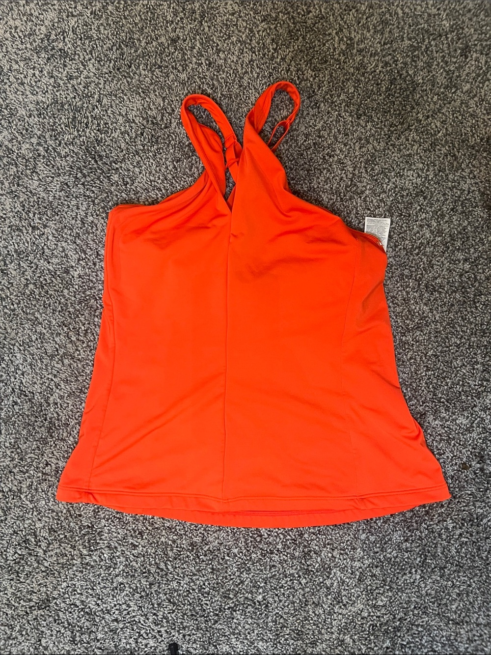 Athleta Bright Orange Cross-Back Tank